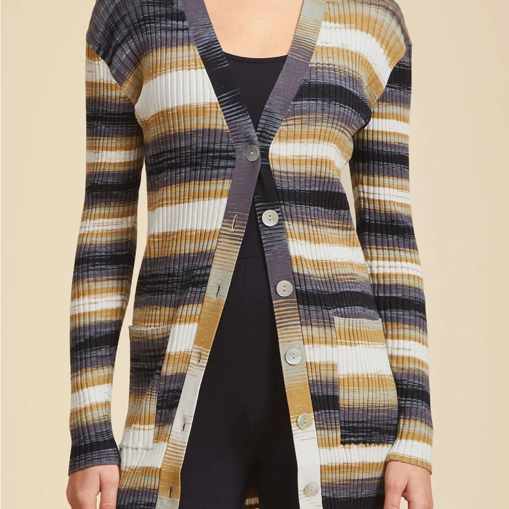 Live The Process Multicolor Striped Cardigan - image 2